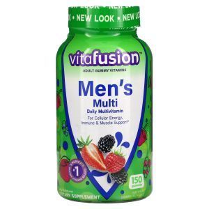 Мультивитамины для мужчин, Men's Multivitamin, VitaFusion, ежедневные мультивитамины, натуральные ягоды, 150 жевательных таблеток