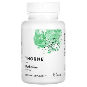Берберин, Berberine, Thorne Research, 500 мг, 60 капсул