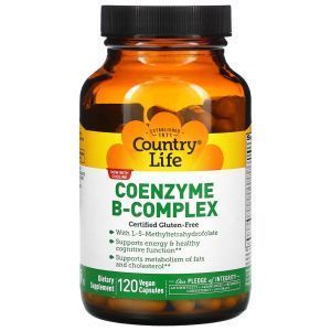 Коэнзим B-комплекс, Coenzyme B-Complex, Country Life, 120 капсул