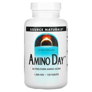 Амино день, Amino Day, Source Naturals, 1000 мг, 120 таблеток