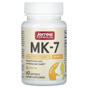 Витамин К2, МК-7, Jarrow Formulas, 90 мкг, 60 капсул