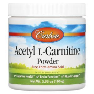 Ацетил -L карнитин, Carlson Labs, порошок 100 г