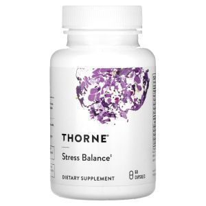 Стресс баланс, Stress Balance, Thorne Research, здоровая реакция на стресс, 60 капсул