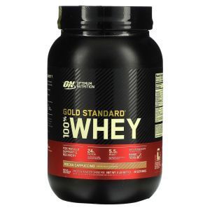 Сывороточный протеин, Gold Standard 100% Whey, Optimum Nutrition, капучино из мокко, 907 грамм	