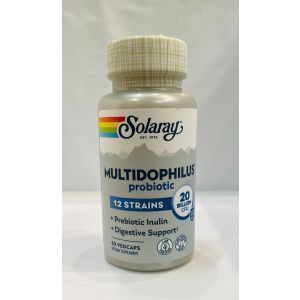 Probiotikai, Multidophilus 12, Solaray, 20 milijardų KSV, 50 kapsulių
