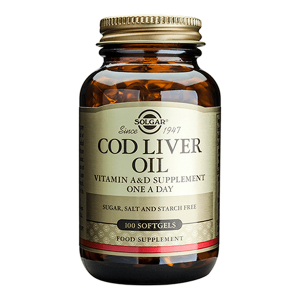 Витамин А и Д из печени норвежской трески, Vitamin А and D Cod Liver Oil, Solgar, 100 капсул (Default)
