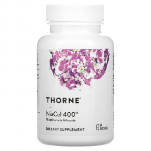 Nikotinamido ribosidas, NiaCel 400, Thorne Research, 60 kapsulių
