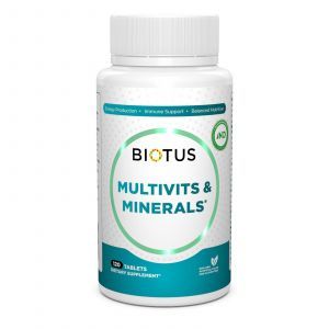 Мультивитамины и минералы, Multivits & Minerals, Biotus, 120 таблеток