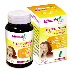 Витаминный комплекс для женщин, Specifique Femme, Vitamin’22, специальный, 60 вегетарианских капсул