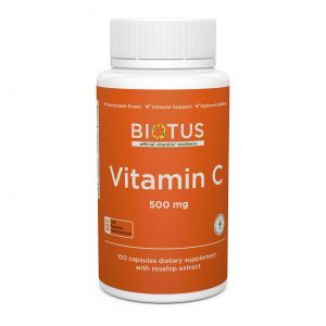 Витамин С, Vitamin C, Biotus, 500 мг, 100 капсул
