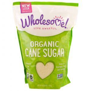 Тростниковый сахар, Cane Sugar, Wholesome Sweeteners, Inc., органик, 1,81 кг